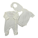 Babyvip Completo 3 Pezzi Tutine-Body-Bavette per Neonato T7270 BEIGE BABYVIP 