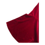 LA STUPENDERIA tuta intera giromanica tinta unita in velluto Rosso per Bambina TJTT72 ROSSO LA STUPENDERIA 