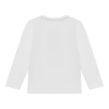 Guess Shirt Girocollo Tinta Unita con Stampa per Bambino N5RI26K8HM4 BIANCO GUESS 