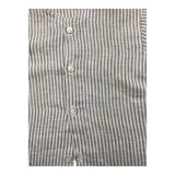 Pype Solid Color Shirt Half Sleeve With Striped Pattern White/Grey For Baby