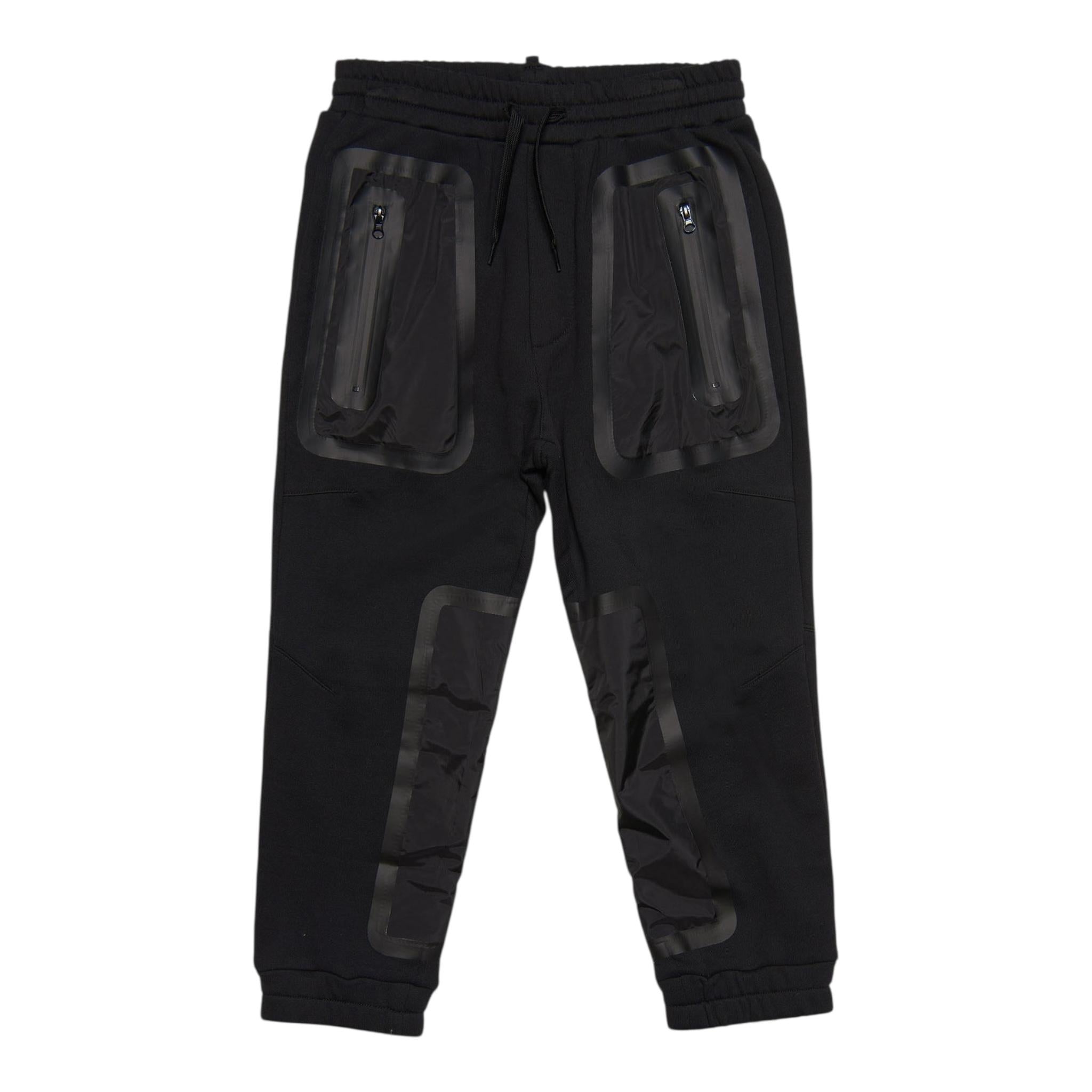 DSQUARED2 pantalone modello tuta tinta unita con stampa Nero per Bambino DQ1928 NERO DSQUARED2 