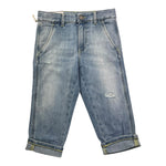 Dondup Jeans Tinta Unita con Tasche Americane per Bambino DMPA133 AZZURRO DONDUP 
