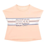 Guess T-Shirt Tinta Unita Girocollo con Stampa per Neonata K4GI01K6YW4 ROSA GUESS 