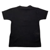 Lotto Solid Color Crew Neck T-Shirt with Black Logo Print for Girls