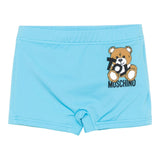Moschino Costume Tinta Unita con Logo per Bambino MZL006J AZZURRO MOSCHINO 