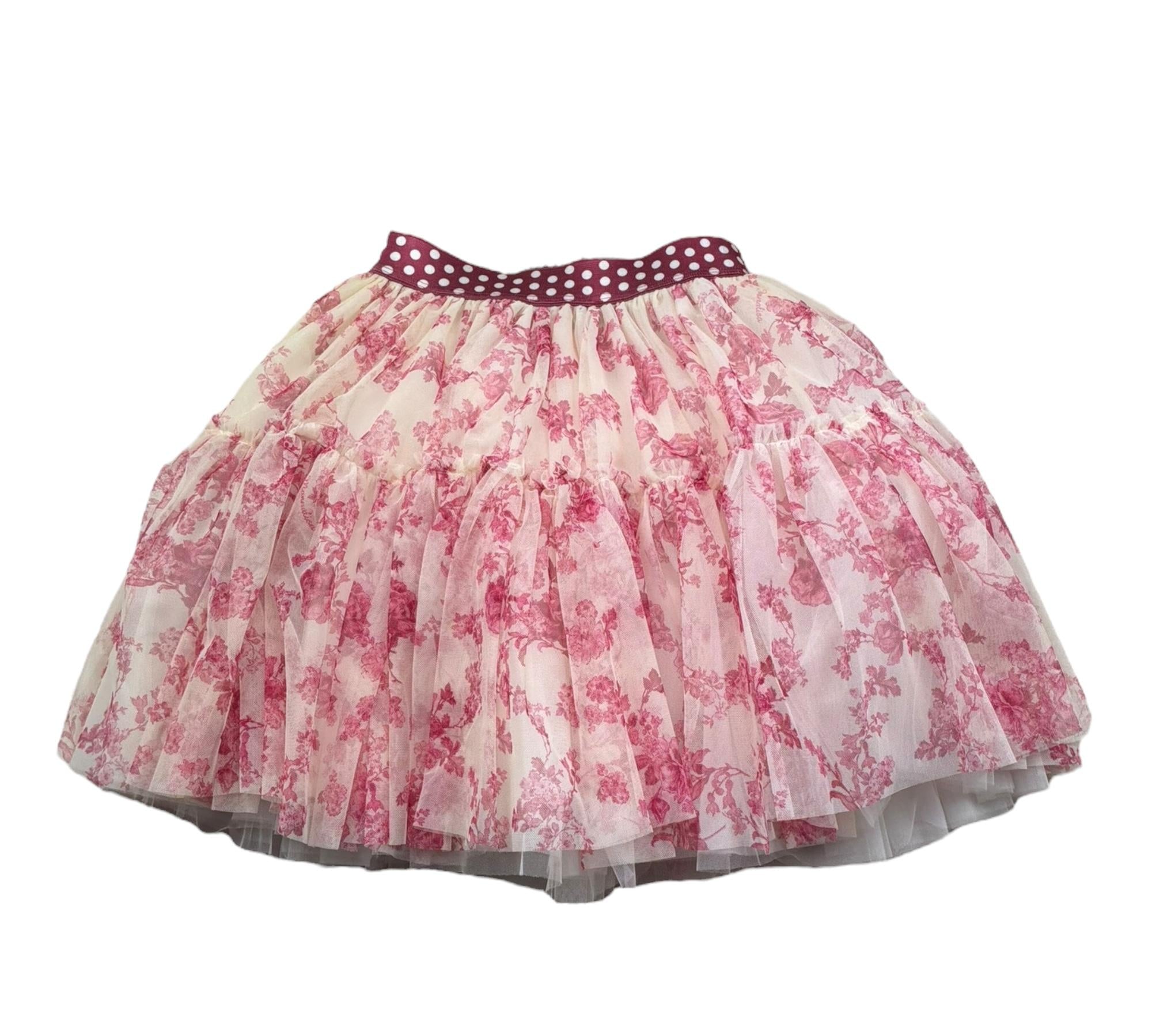 Monnalisa Completo 2 Pezzi T-Shirt-Gonna per Bambina 719702 PANNA MONNALISA 