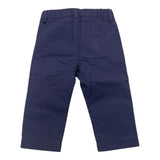 Cesare Paciotti Solid Color Trousers with Elastic Waistband Blue for Boys