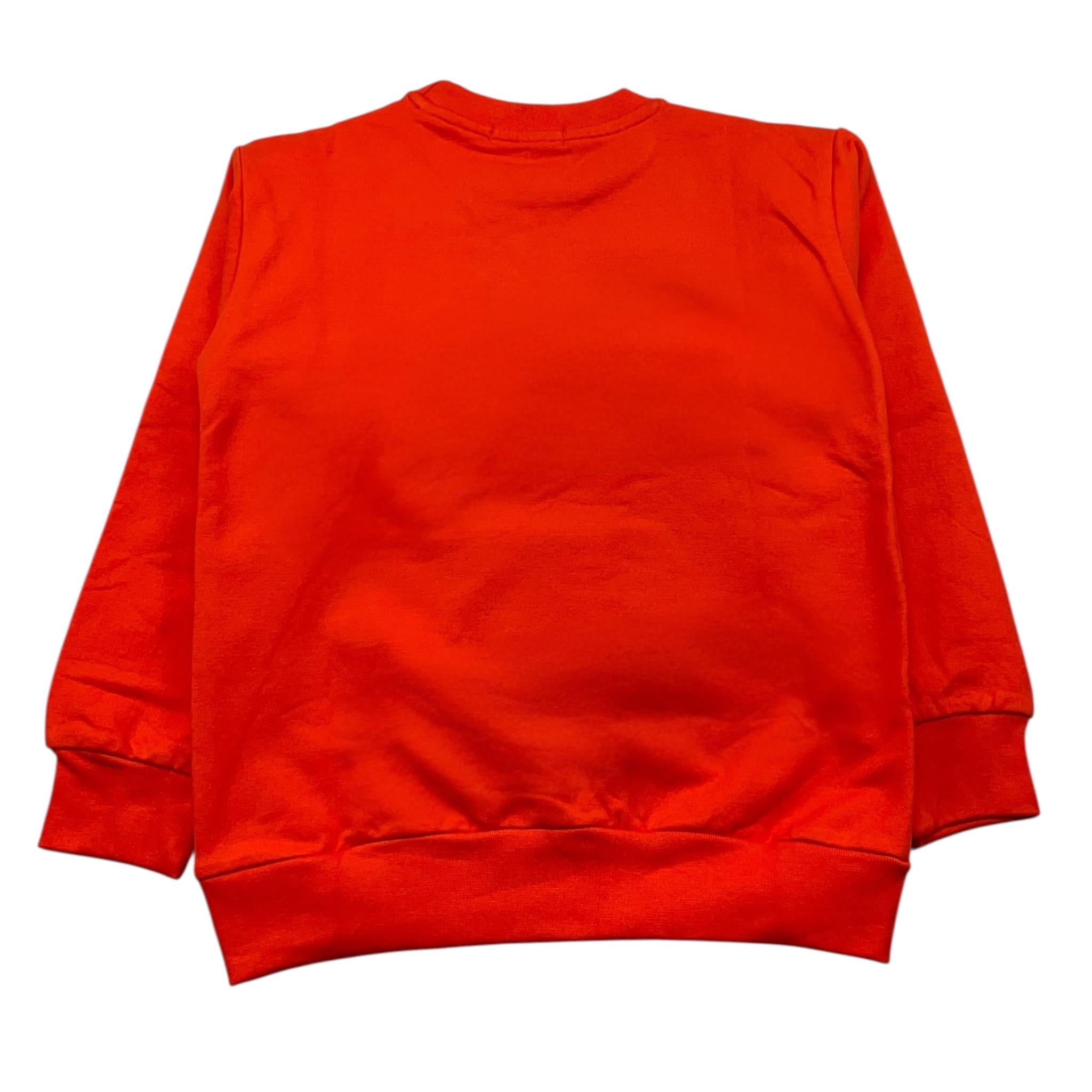 NEVER TOO felpa chiusa girocollo tinta unita Arancione per Bambino NT2158B ARANCIONE NEVER TOO 