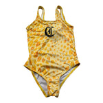 Just Cavalli Costume Tinta Unita con Stampe In Contrasto per Bambino JGP26162CO GIALLO JUST CAVALLI 