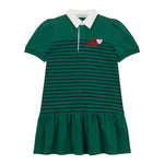 PHILOSOPHY abito mezza manica con fantasia a righe e colletto Verde per Bambina PFAB055 VERDE PHILOSOPHY 