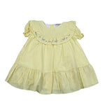 Calamaro Abito Tinta Unita Mezza Manica con Stampa per Neonata 90403N GIALLO CALAMARO 