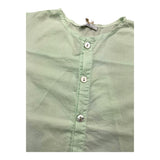 Zero Ampere Shirt Half Sleeve Striped Pattern Aqua Green For Newborn