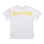 Blauer T-Shirt Tinta Unita con Stampa per Neonato 25SBLKG02565 BIANCO BLAUER 