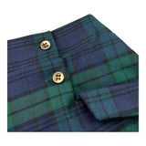 LA STUPENDERIA gonna tinta unita con fantasia a quadri Verde per Bambina TJGN72 VERDE LA STUPENDERIA 