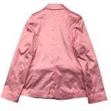 Aniye By Girl Pink Single Breasted Solid Color Jacket For Girls