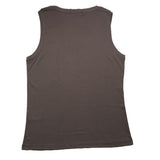 I'M Brian Solid Color Crew Neck Brown Tank Top For Boys