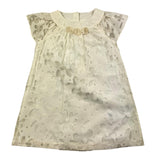 Chicco Half Sleeve Dress With Rose Appliques Ivory For Newborn