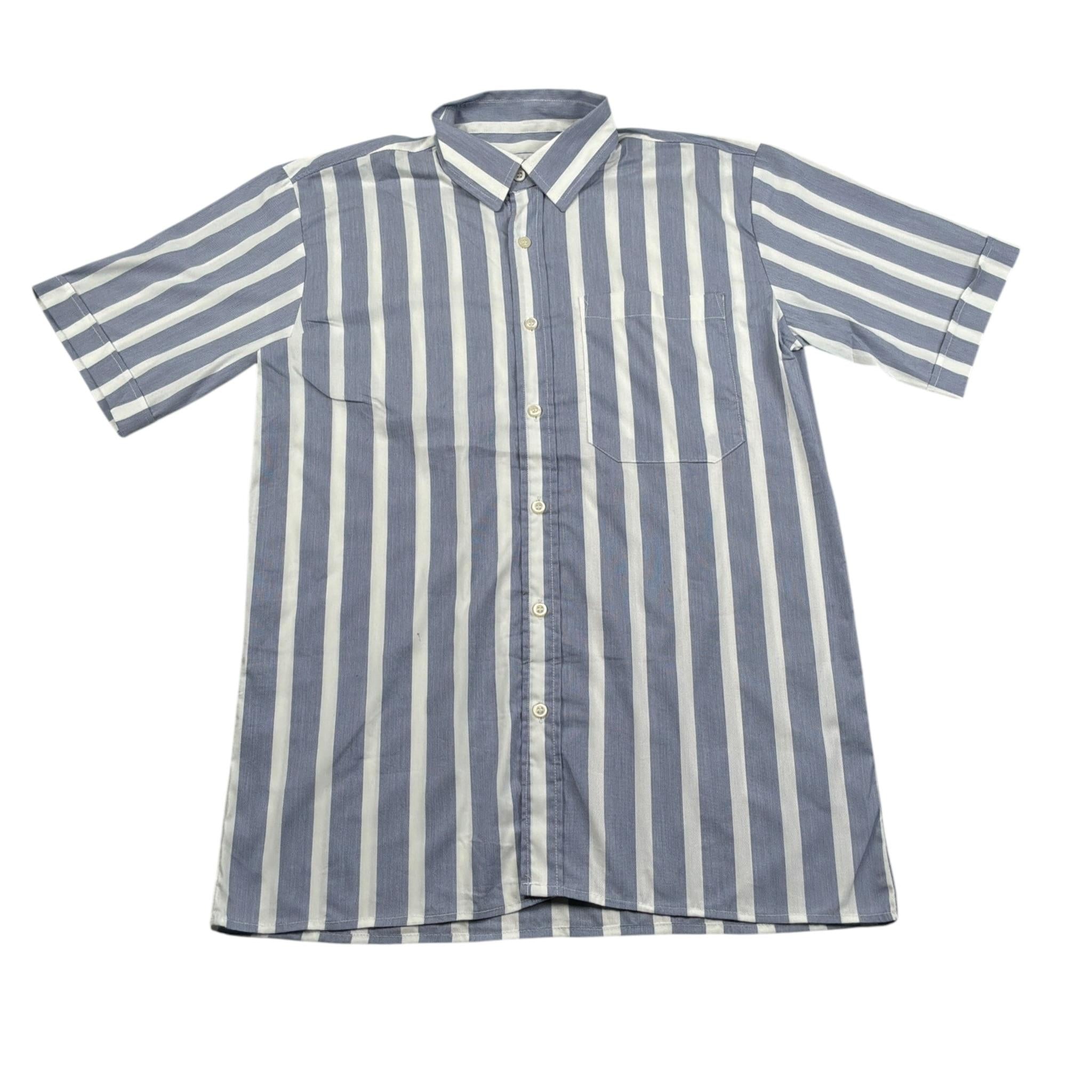 Brian Rush Camicia Mezza Manica Fantaisa A Righe Azzurro per Bambino CMMCC AZZURRO BRIAN RUSH 