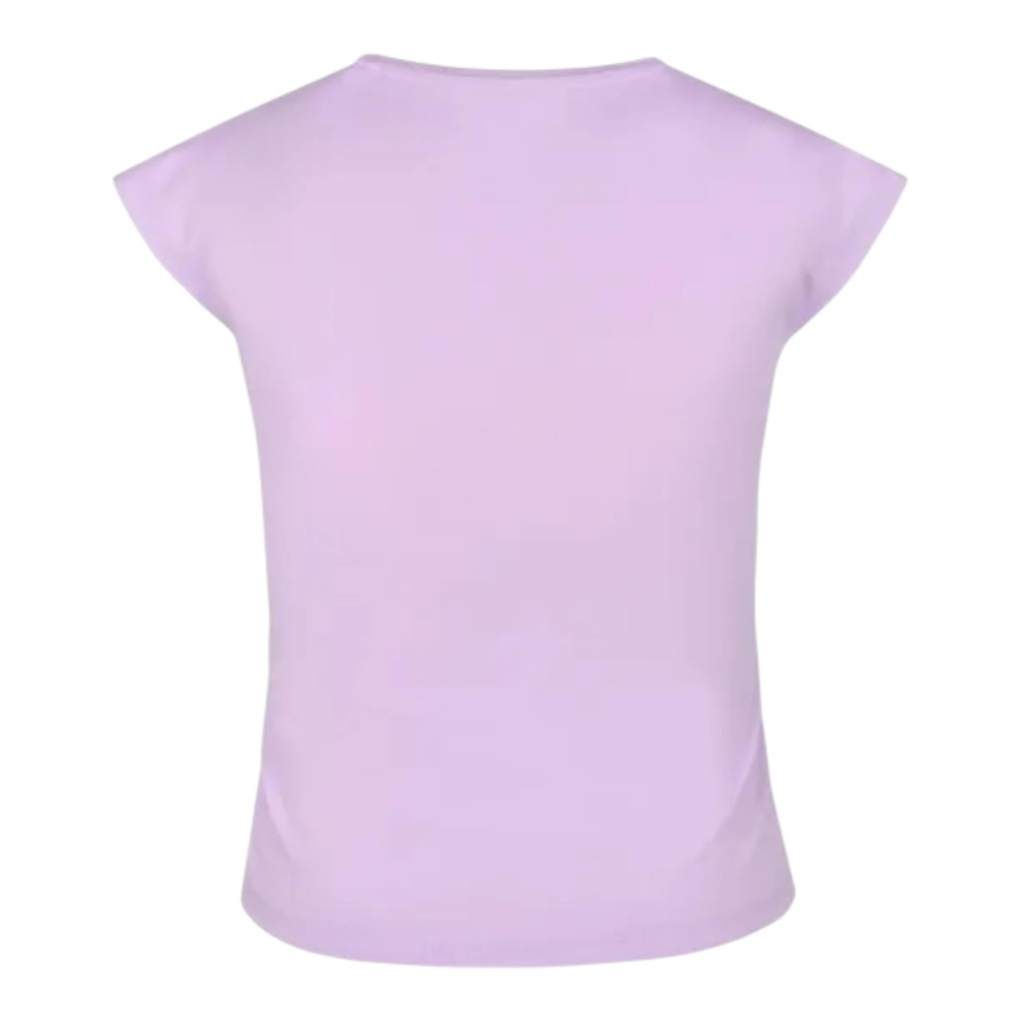 Guess T-Shirt Girocollo Tinta Unita con Stampa per Neonata K4GI11K6YW4 LILLA GUESS 