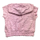 Hinnominate Solid Color Half Sleeve Hoodie Pink For Girls