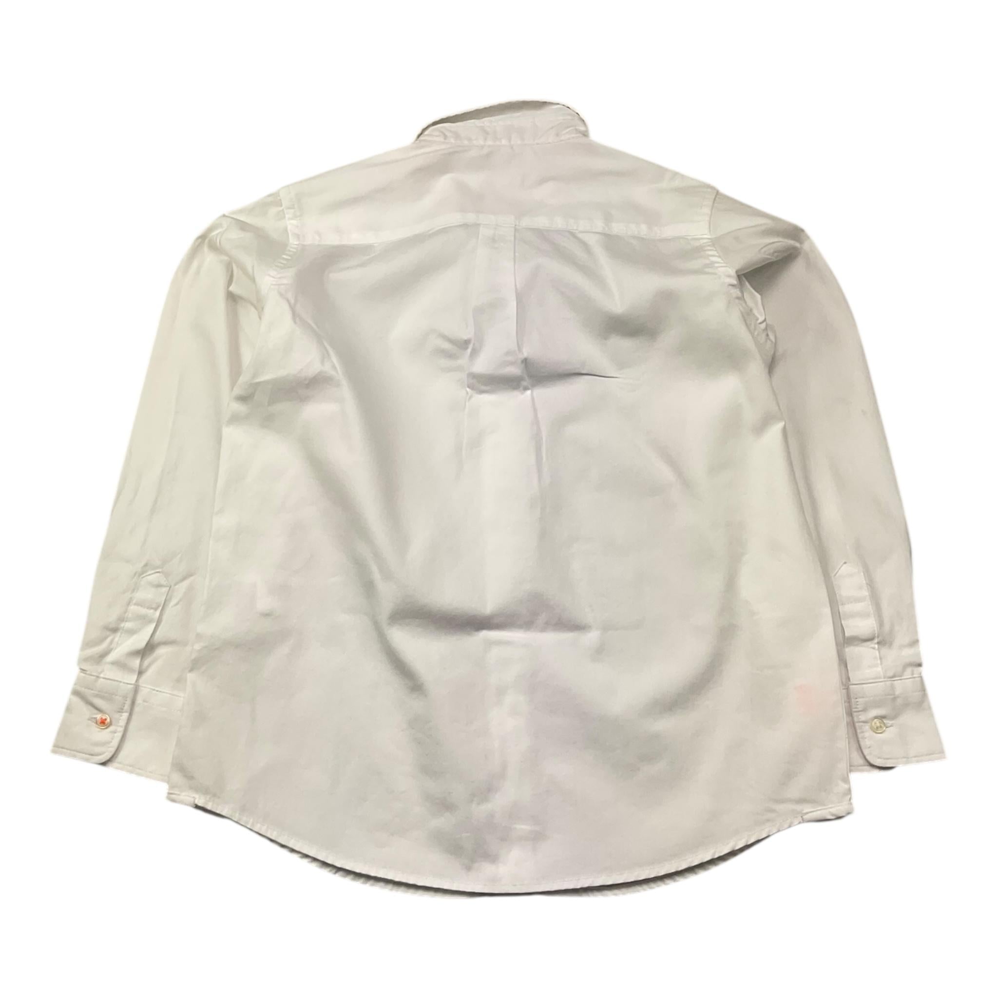 Sun68 Camicia Manica Lunga Tinta Unita con Logo per Bambino CPS35301 BIANCO SUN68 