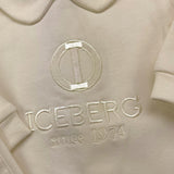ICEBERG set tutina-bavetta tinta unita con logo Panna per Neonato SETICE5350N PANNA ICEBERG 