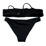 Dsquared2 Costume 2 Pezzi Fascia-Slip Tinta Unita per Bambina DQ0274 NERO DSQUARED2 