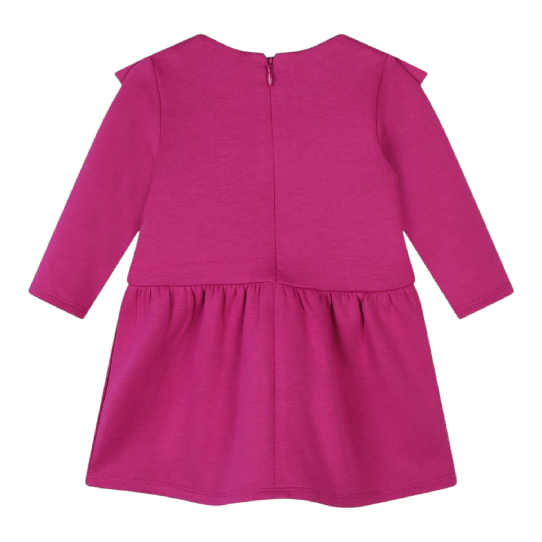 CARRE'MENT BEAU abito girocollo tinta unita manica lunga Fuxia per Neonata Y30195 FUXIA CARRE'MENT BEAU 