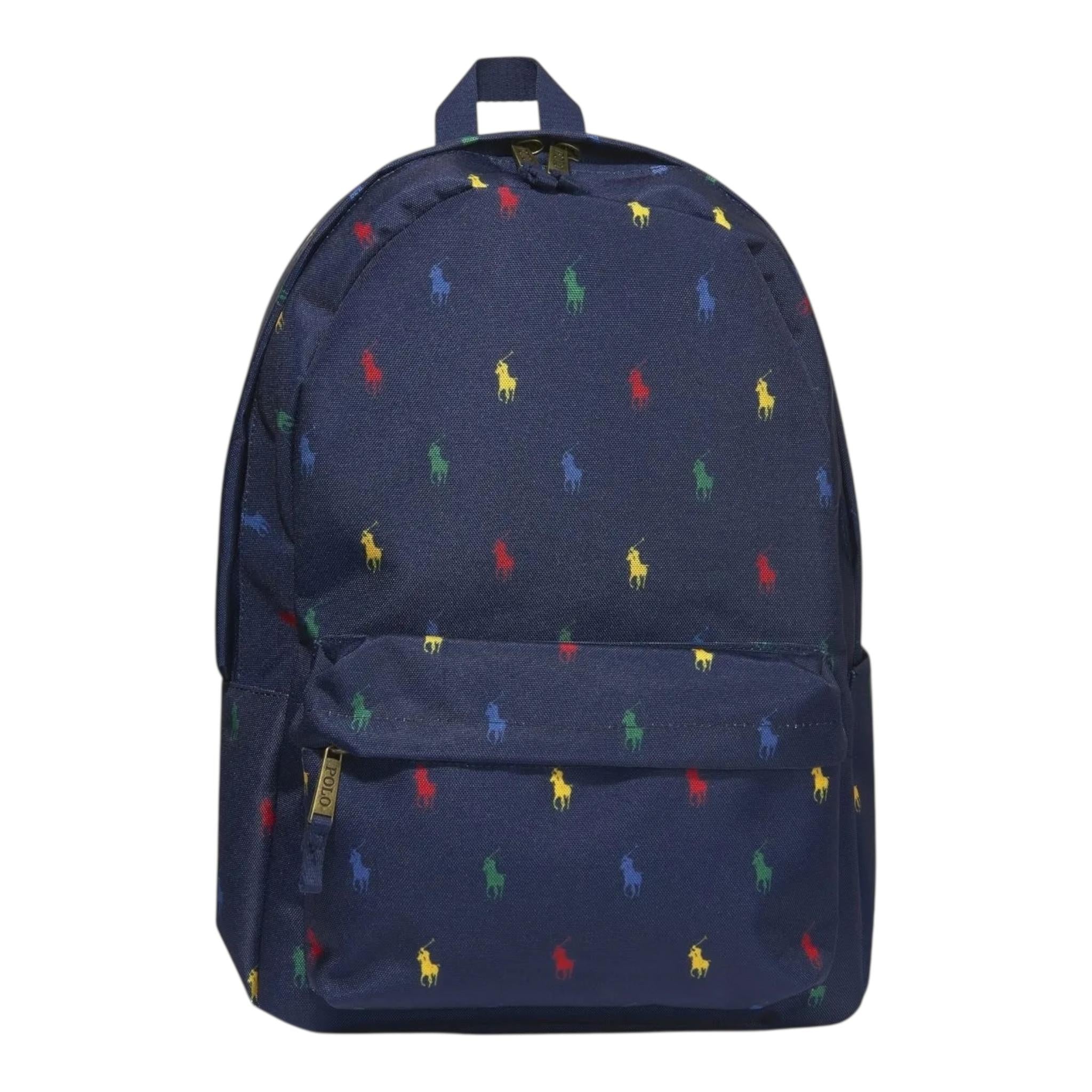 Ralph Lauren Zaino Tinta Unita con Logo per Bambino 9AR048 BLU RALPH LAUREN 