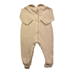 NANAN tutina tinta unita con stampa Beige per Neonato I2400103BE BEIGE NANAN 