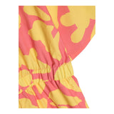 Marni One-Piece Half Sleeve Yellow Fantasy Print Jumpsuit For Girls