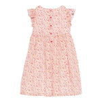 Il Gufo Abito Tinta Unita con Fantasia Fiori per Bambina P25VM791C4139 BIANCO IL GUFO 