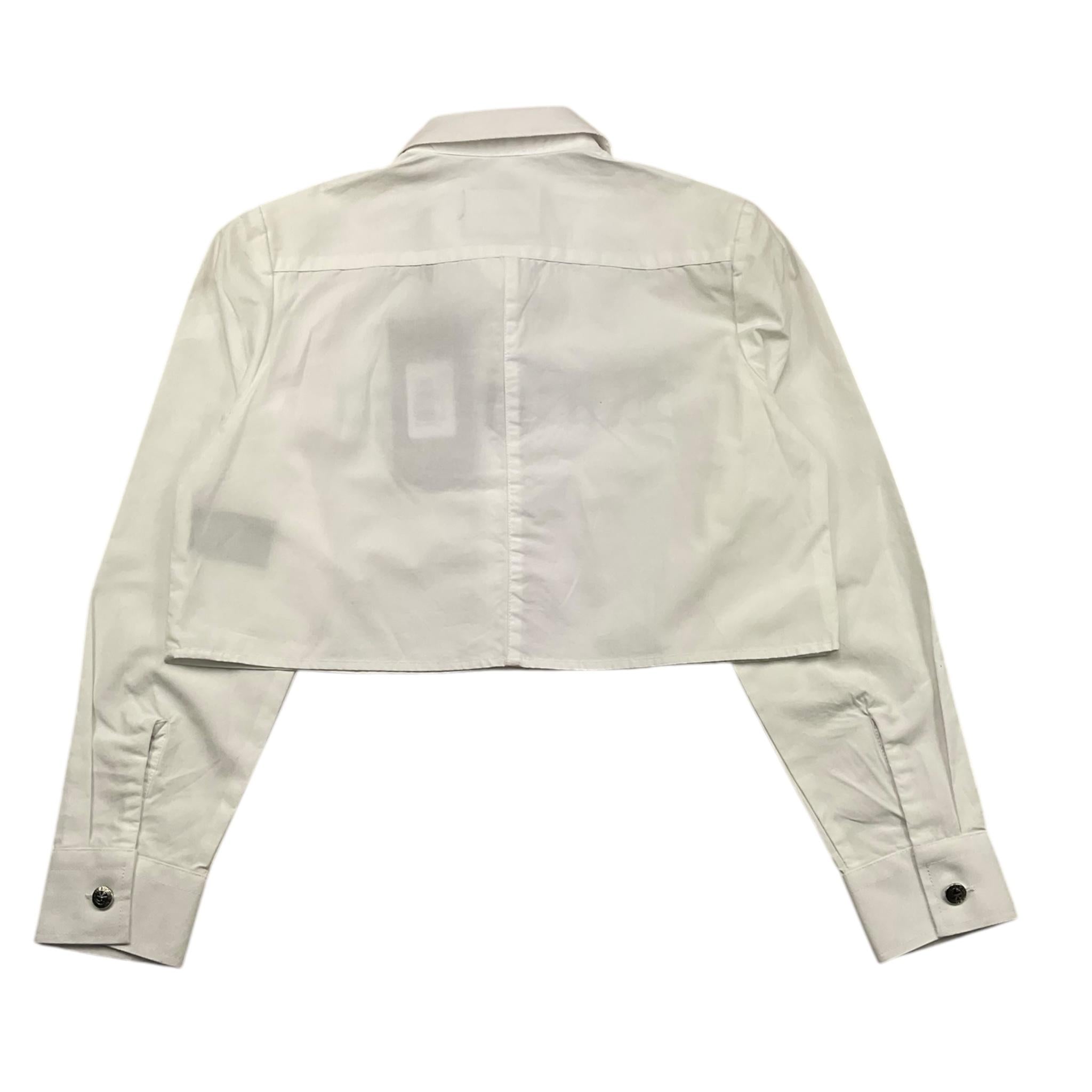 JOHN RICHMOND camicia manica lunga modello crop con stampa logo Bianco per Bambina RGA25116CA BIANCO JOHN RICHMOND 
