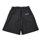 John Richmond Bermuda Tinta Unita con Elastico In Vita per Bambino RBP26242BE NERO JOHN RICHMOND 