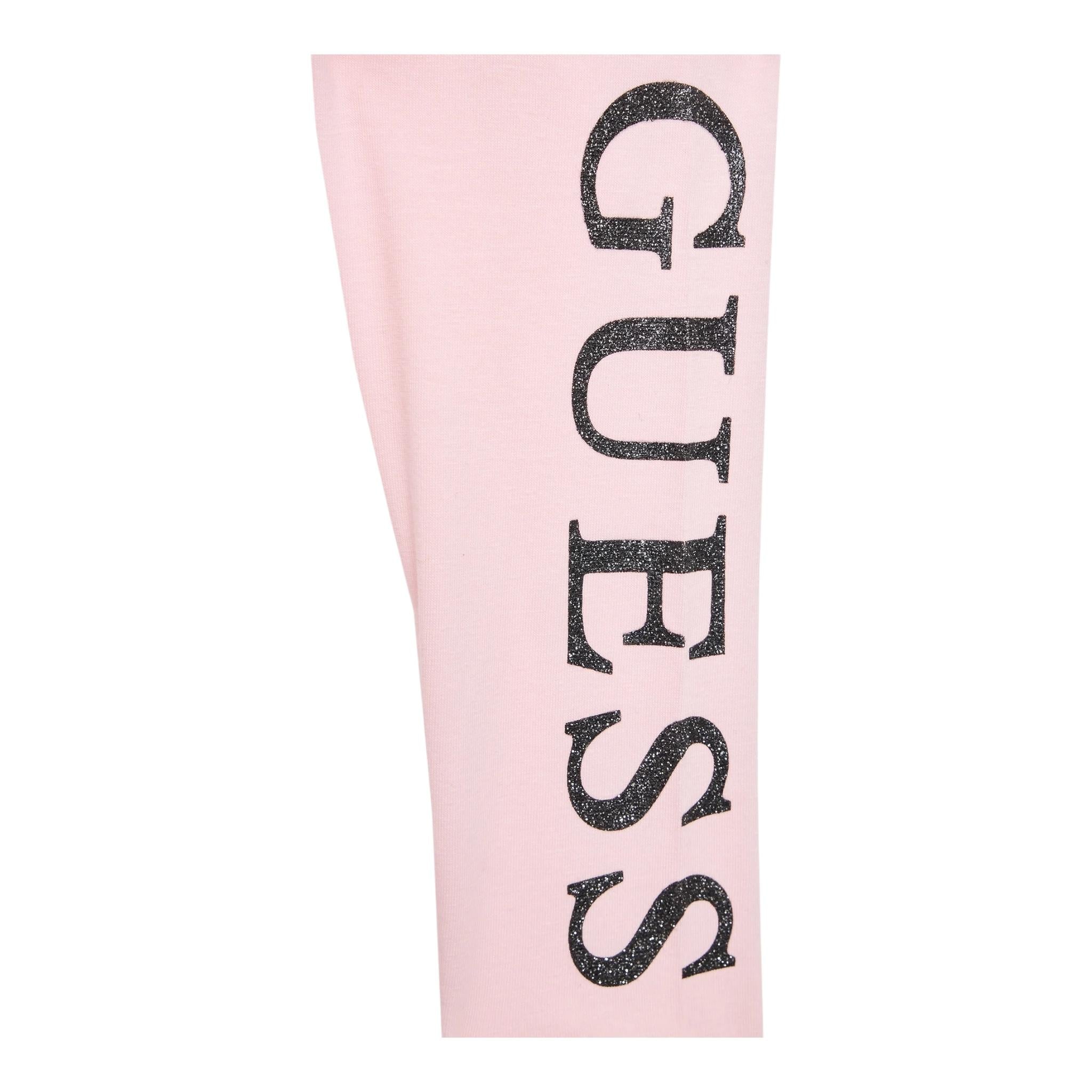 GUESS leggins tinta unita con logo Rosa per Neonata K3YB01K82K0 ROSA GUESS 