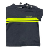 Balmain Plain T-Shirt With Print Black For Baby
