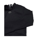 TWINSET abito manica lunga tinta unita con gonna in contrasto Nero per Neonata 242GJ2052 NERO TWINSET 