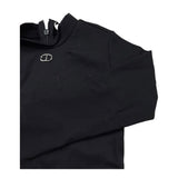 TWINSET abito manica lunga tinta unita con gonna in contrasto Nero per Neonata 242GJ2052 NERO TWINSET 