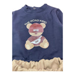 THE ROAD KING completo 2pz bicolore felpa-pantalone Blu per Neonato K069 BLU THE ROAD KING 