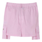 Pinko Solid Color Skirt With Elastic Waist And Pink Pockets For Girls