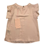 Kocca Solid Color Pink Sleeveless Shirt For Girls