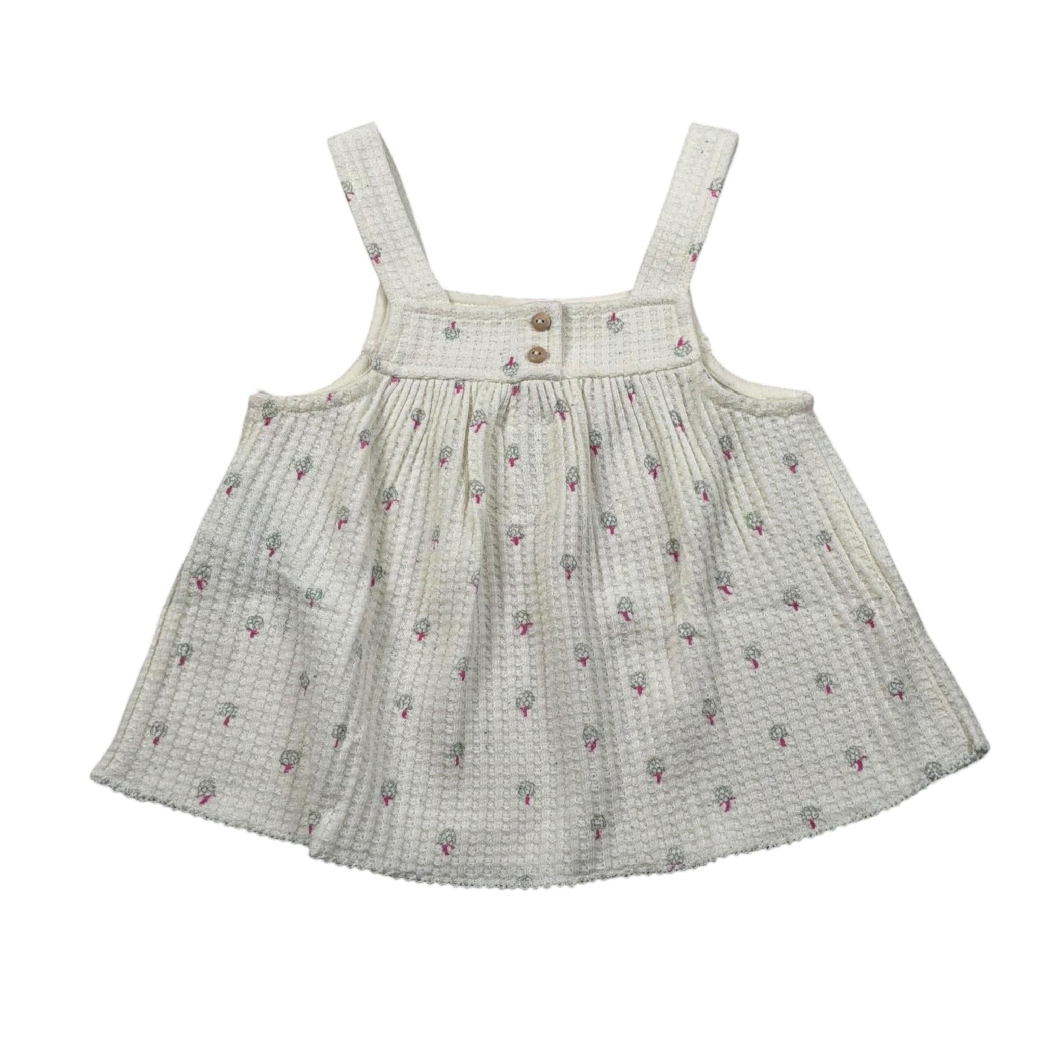 Play Up Canotta Tinta Unita con Stampe per Neonata PA022AQ11150 PANNA PLAY UP 