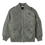 MISSONI giubbino tinta unita con zip e logo Verde per Bambino M01207 VERDE MISSONI 