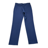 Brian Rush Blue Adjustable Waist Solid Color Pants For Boys