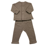 LALALU' completo 2 pezzi maglia-pantalone tinta unita Tortora per Neonato CPL3N TORTORA LALALU' 