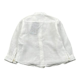 Please Camicia Tinta Unita con Colletto Coreano per Neonato CL28399B73 BIANCO PLEASE 
