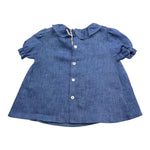 Little Bear Camicia Tinta Unita Mezza Manica per Neonata 8228 BLU LITTLE BEAR 