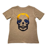 Zadig&amp;Voltaire Solid Color Round Neck T-Shirt With Sand Print For Boys