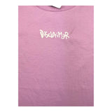 Disclaimer Pink Solid Color Half Sleeve Shirt For Girls