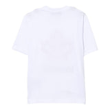 Dsquared2 T-Shirt Girocollo Tinta Unita con Stampa per Bambino DQ2770 BIANCO DSQUARED2 